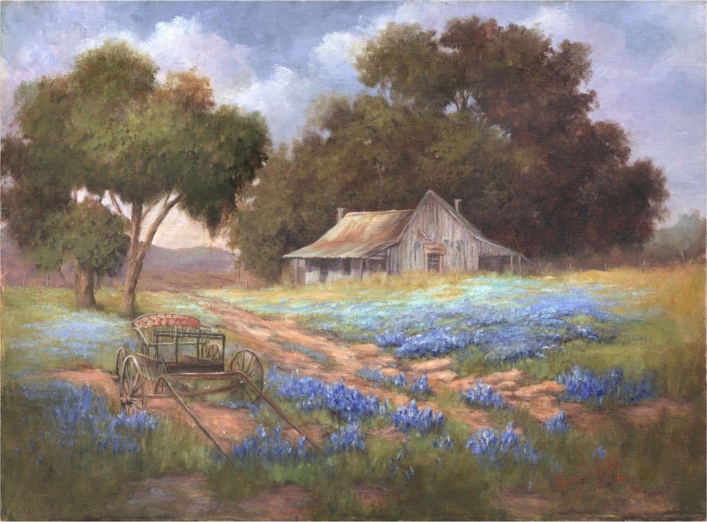 Bluebonnet scene